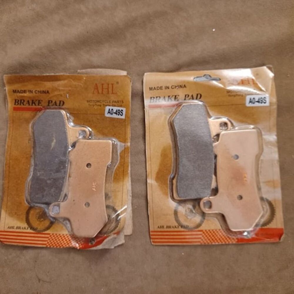 AHL motorcycle brake pads, model A0-49S, Front + Rear Set NEW